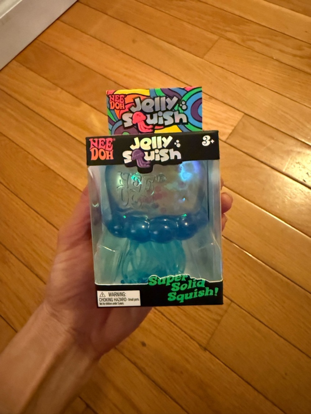 Needoh Jelly Squish Blue Super Solid Sensory Squish
